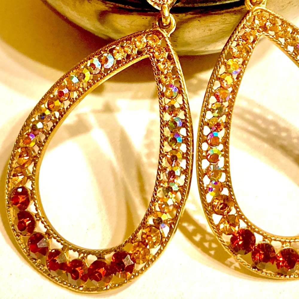 Earrings - Rhinestone - Picture 2 of 2
